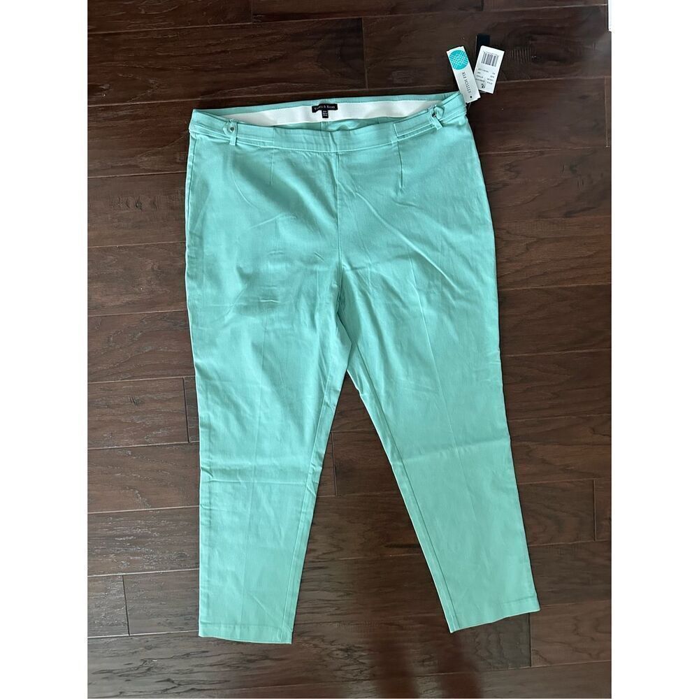 NWT Violets & Roses Turquoise Slacks 18w - Picture 1 of 6